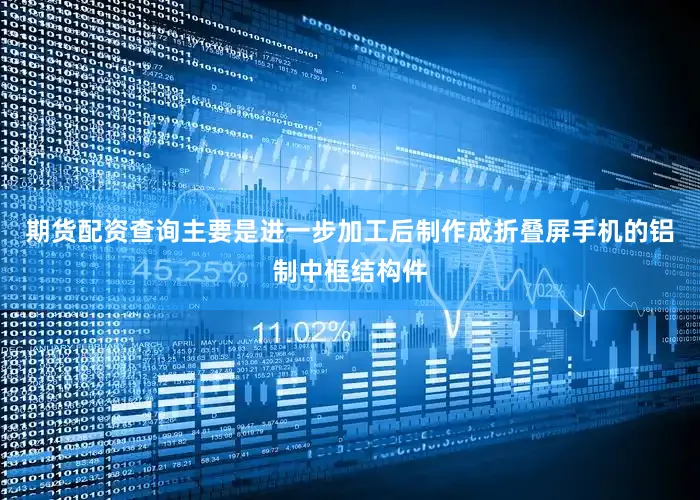 期货配资查询主要是进一步加工后制作成折叠屏手机的铝制中框结构件